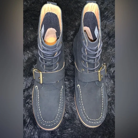 POLO RALPH LAUREN BLACK NUBUCK RANGER BOOTS
